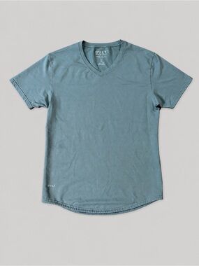 BYLT Premium Basics Drop-Cut V-Neck LUX T-Shirt Men’s Medium Green